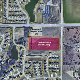 Reed’s Pointe Aerial Proposed Retail Aerial 12.01.23 01